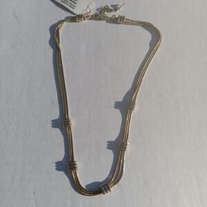 Napier NWT 3 Braid Nickel Safe Necklace 16"
